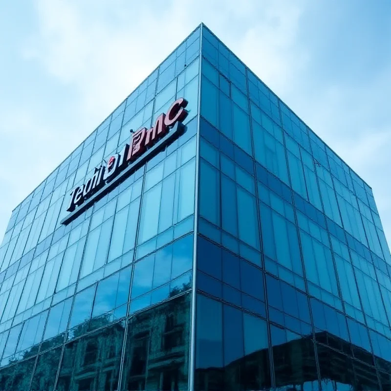 A modern office building with the TechnipFMC logo prominently displayed.