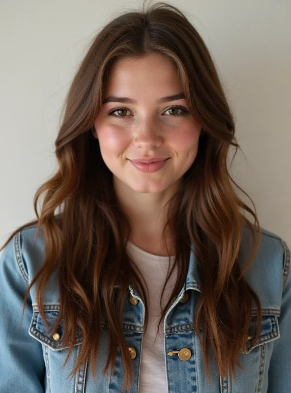 Photo of Nikola Kwiatkowska, a 17-year-old girl with shoulder-length brown hair and a friendly expression. She is wearing a casual jacket.