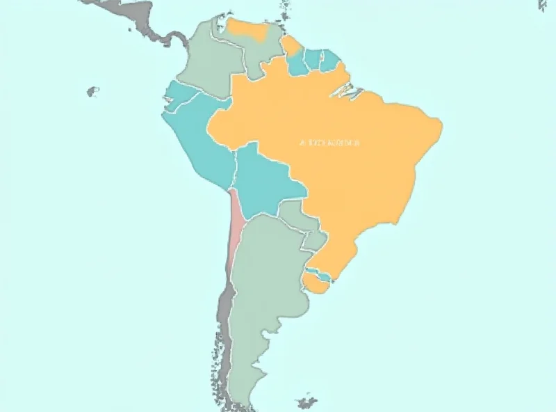 A stylized map of South America with highlighted areas representing Argentina and Venezuela, symbolizing the countries where Telefonica and Elsztain have significant business interests.