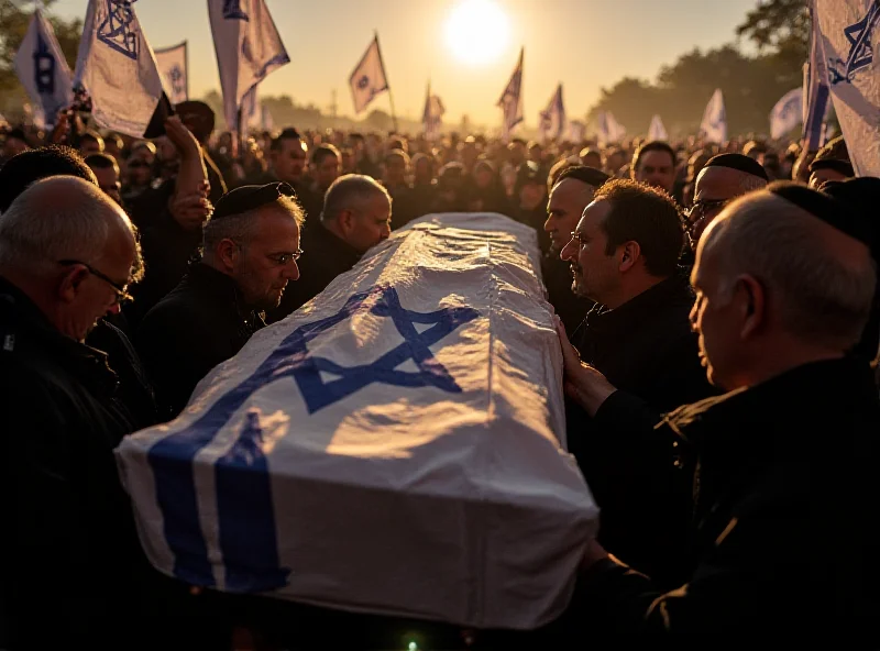 Mourners at the Bibas family funeral