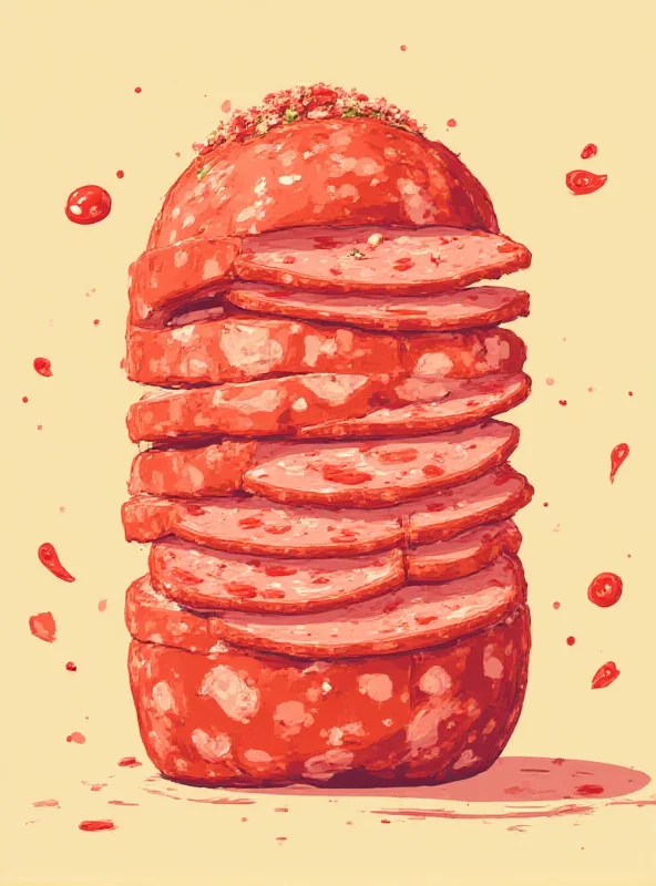 A graphic illustrating salami-slicing tactics, showing how small, incremental actions can gradually erode a larger entity.