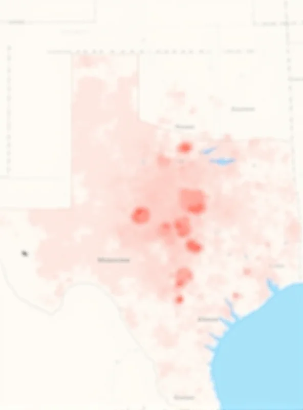 A map highlighting the areas affected by the measles outbreak in Texas and New Mexico.