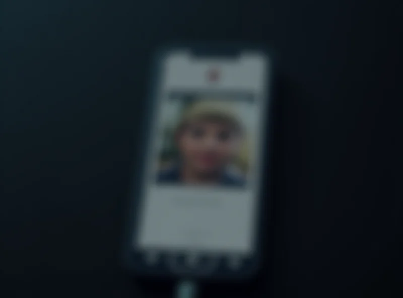 Illustration of a smartphone displaying a TikTok interface with a blurred image suggesting controversy.