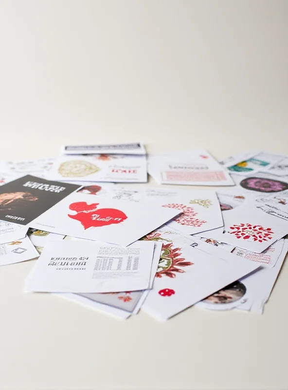 Close-up of various Vistaprint products, including business cards, invitations, and promotional flyers