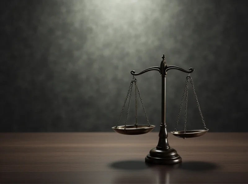 Illustration of a courtroom with scales of justice, suggesting a legal challenge.