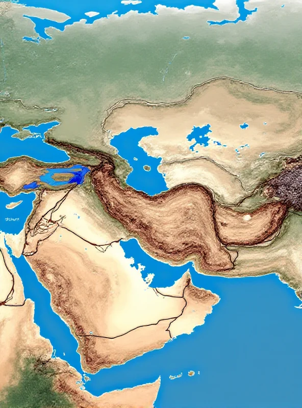 A map highlighting the Middle Corridor route connecting Asia and Europe.