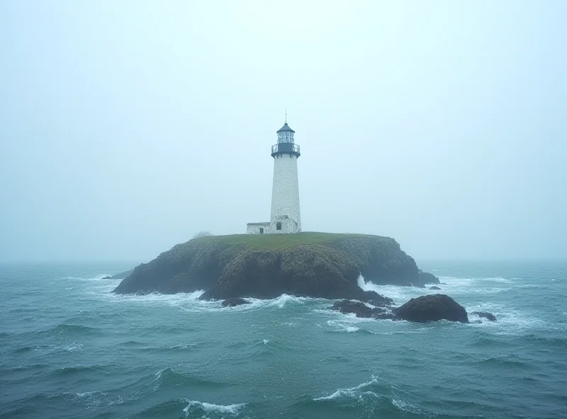 Longships Lighthouse off the coast of Cornwall.