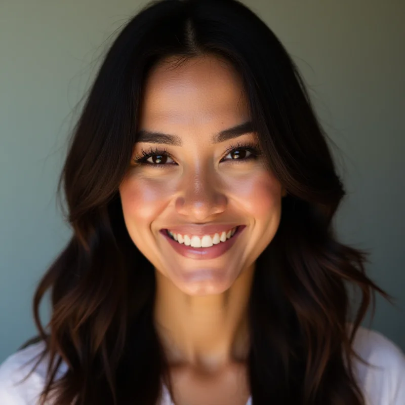 A portrait of a young woman smiling, likely McKinley Richardson, the influencer mentioned in the article.