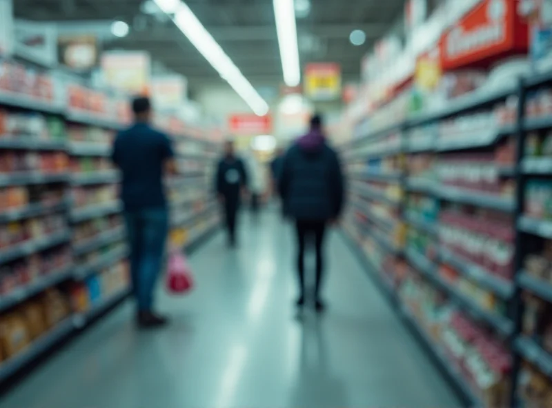 Shoplifting incident in a store