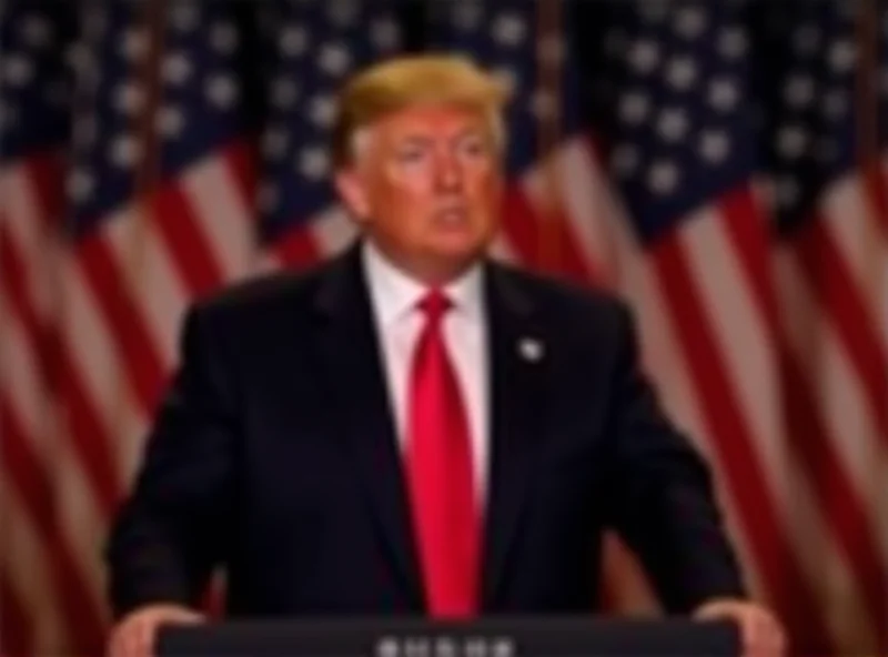 Donald Trump speaking at a rally.