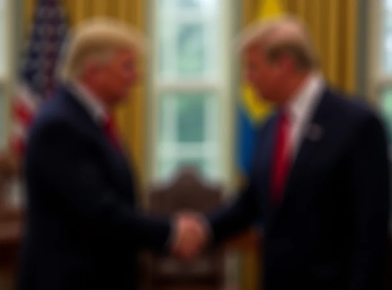 President Trump and President Zelenskyy in a meeting