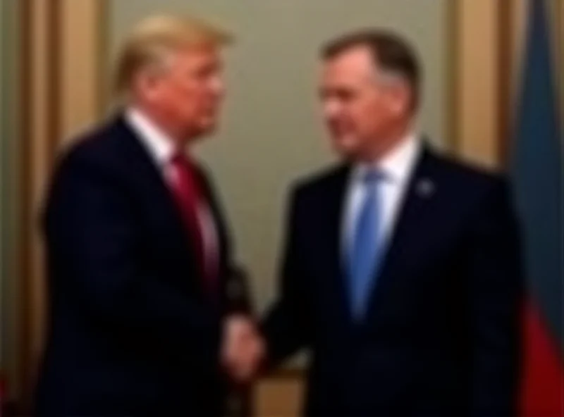 Donald Trump and Volodymyr Zelenskyy shaking hands at a formal event.