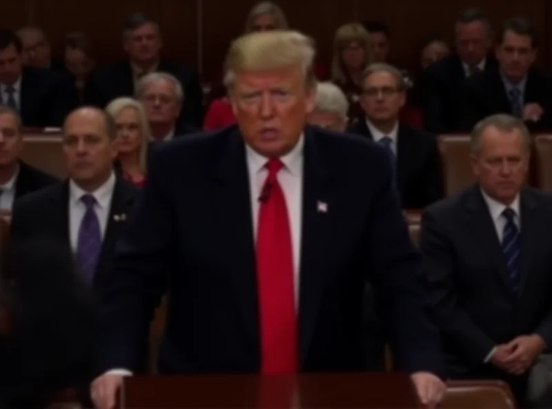 Donald Trump addressing Congress