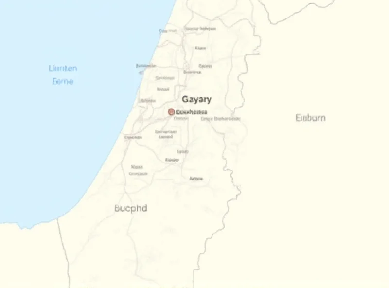 Map of the Gaza Strip