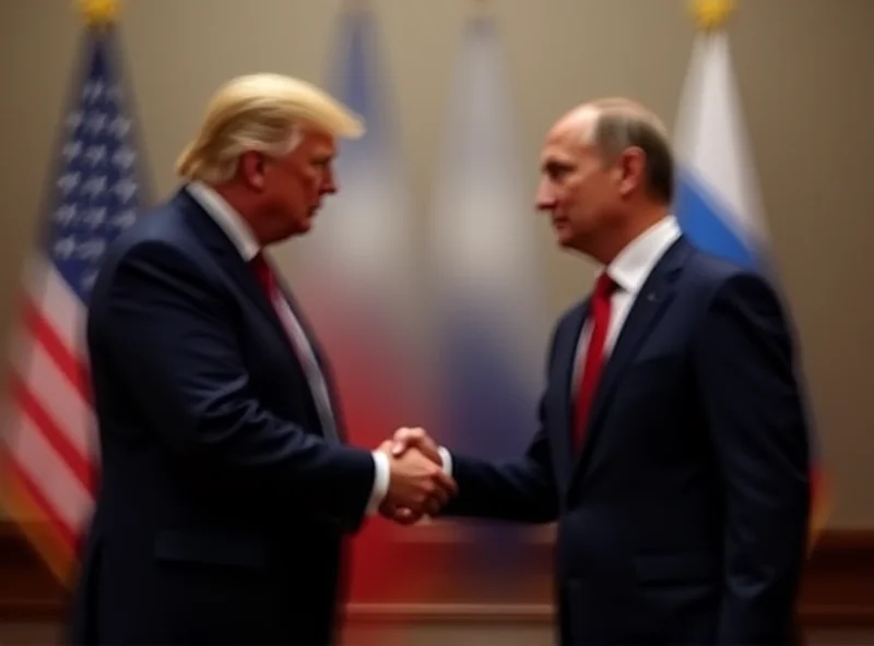 Donald Trump meeting with Vladimir Putin.