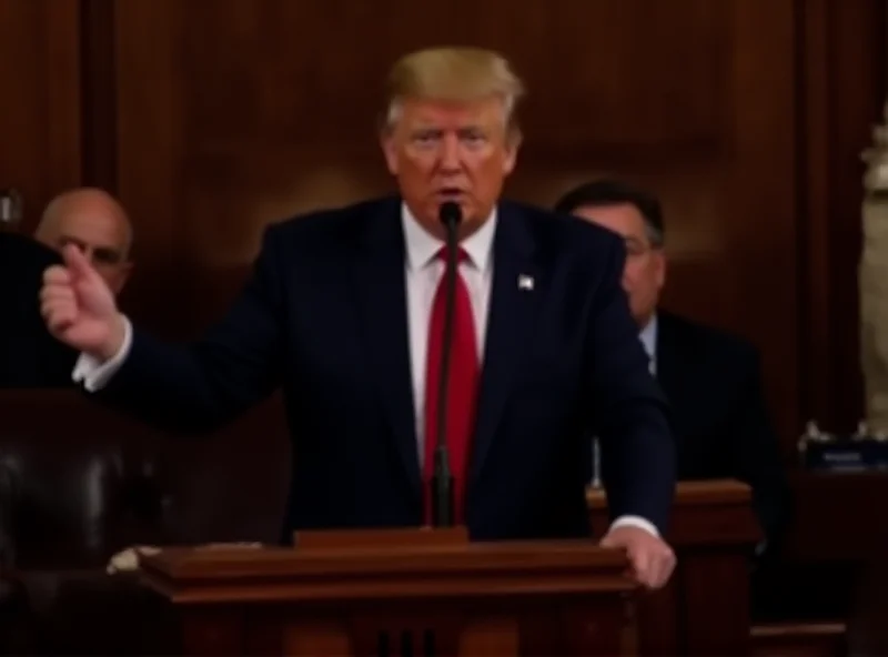 President Trump addressing Congress