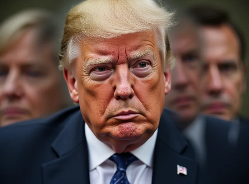 A split image showing Donald Trump on one side and world leaders looking concerned on the other side, symbolizing the tensions between the US and other nations during his presidency.