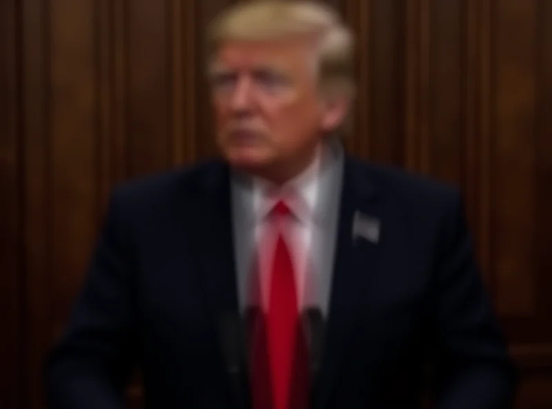 Donald Trump at a press conference