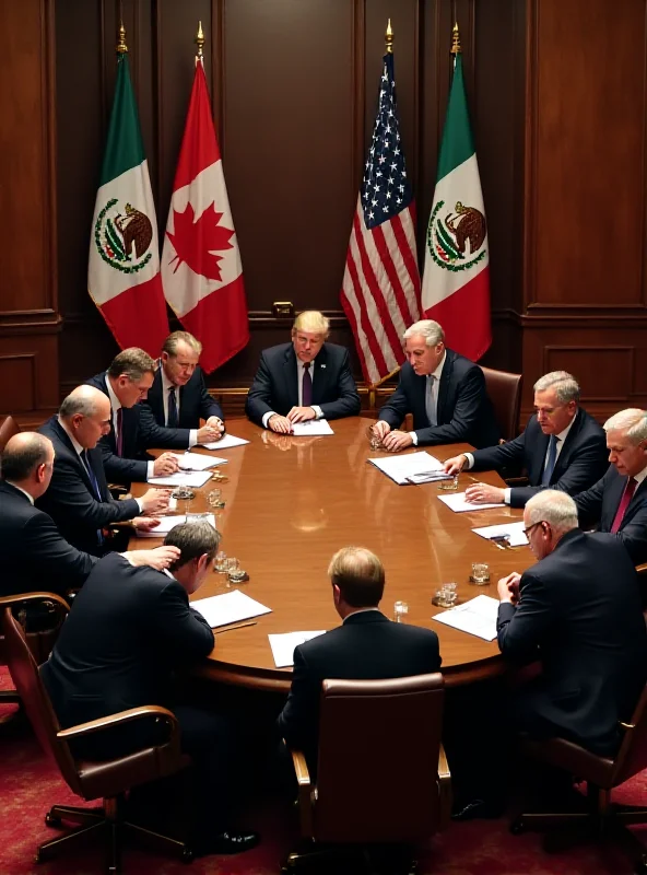 A meeting between the leaders of Mexico, Canada, and the United States.