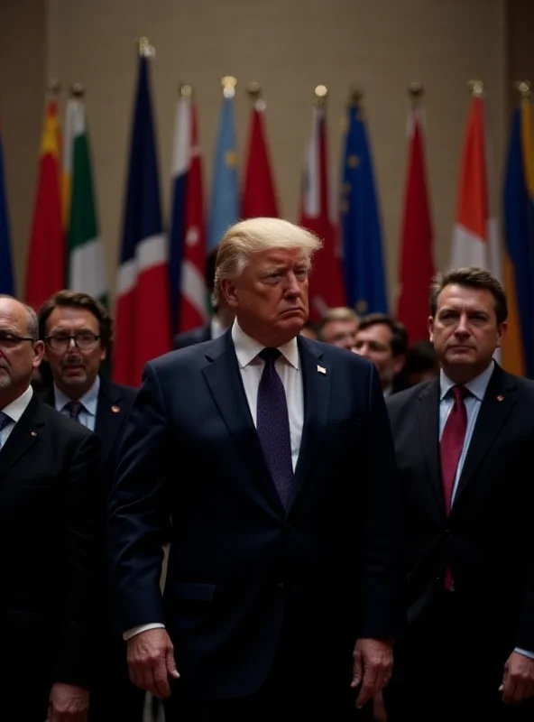 A photo of NATO leaders standing together at a summit.