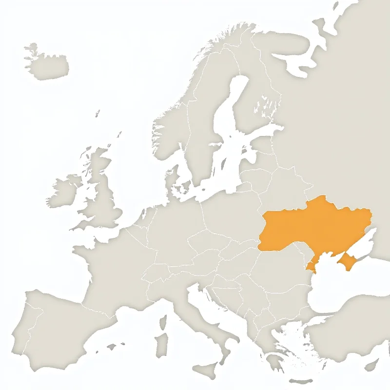 Map of Europe highlighting Poland, Ukraine, Russia, France, and the UK