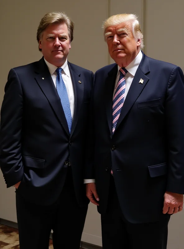 JD Vance standing next to Donald Trump, looking serious. Focus is on Vance's pants which appear slightly too short and tight.