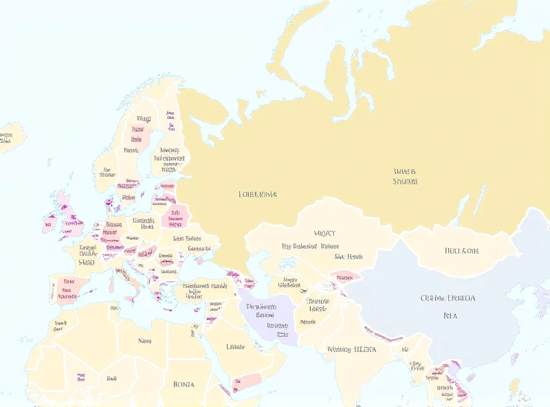 A map showing the locations of Ukraine, Russia, the United States, and Romania, highlighting the geographical scope of the news stories.