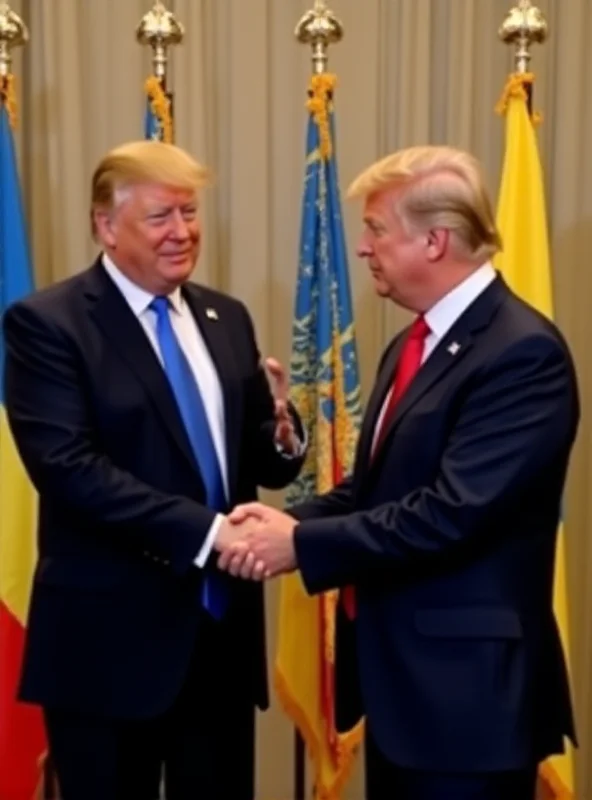 Image of Trump and Zelenskyy shaking hands