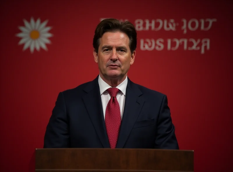 Keir Starmer giving a speech at a podium with the Labour party logo in the background. He is wearing a suit and tie.