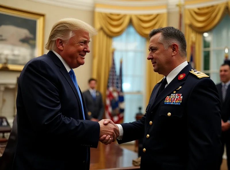 Donald Trump and Volodymyr Zelensky shaking hands in the Oval Office