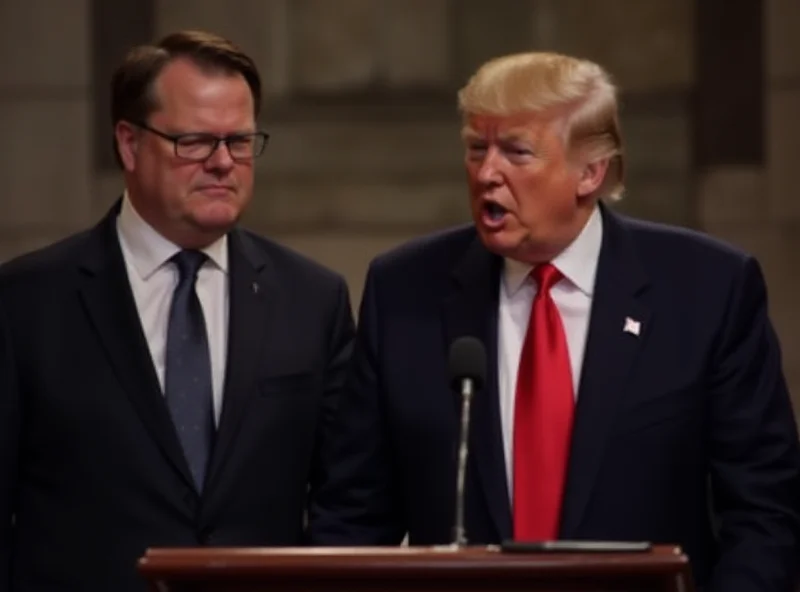 JD Vance standing beside Donald Trump at a podium.