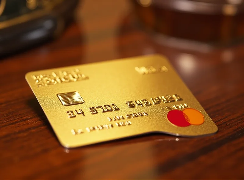 Conceptual image of a gold visa card with the American flag in the background.