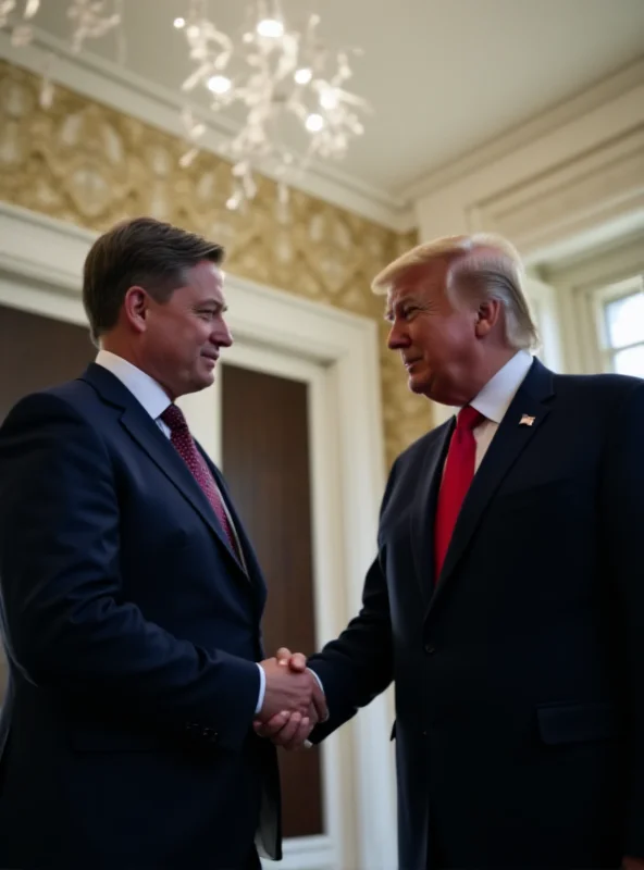 Volodymyr Zelenskyy and Donald Trump at the White House