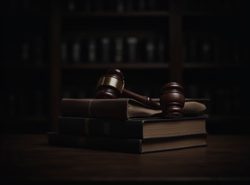 A gavel resting on a stack of legal books