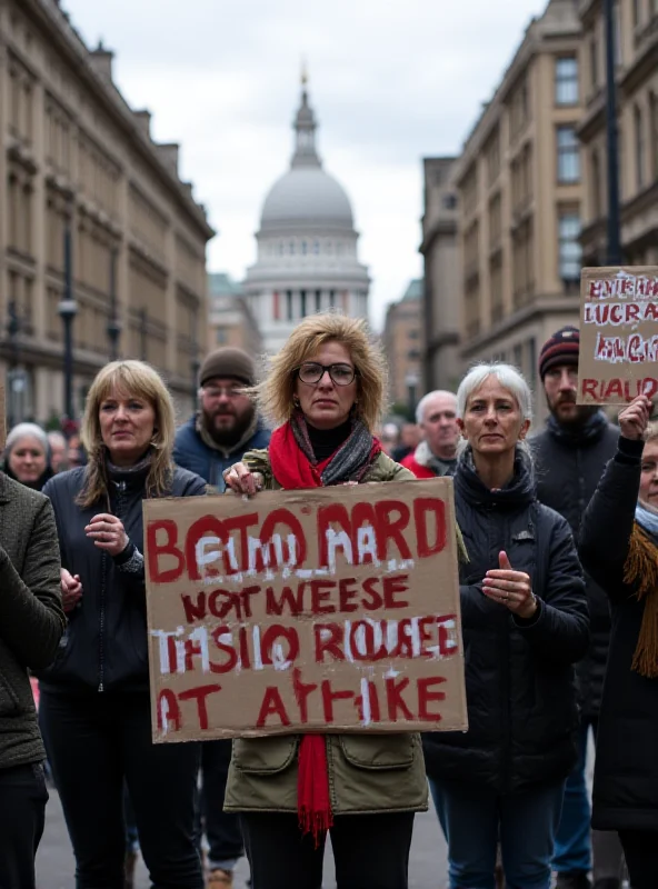 A group of people protesting for the release of hostages.