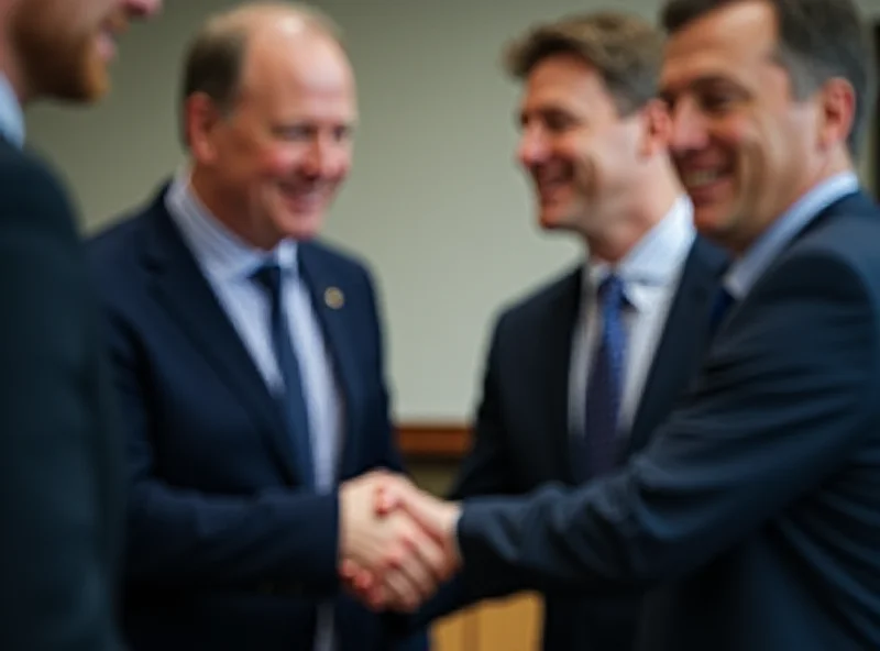 Keir Starmer shaking hands with a politician in a formal setting.