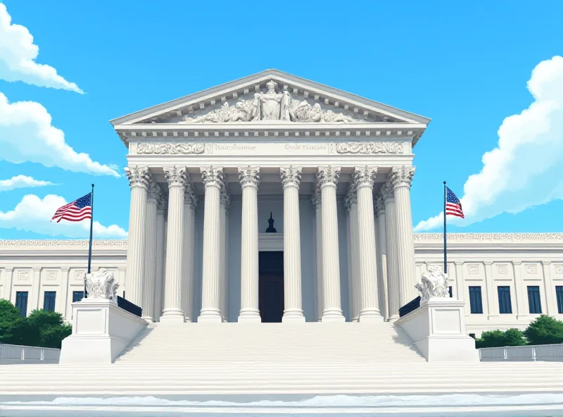 Illustration of the U.S. Supreme Court building.