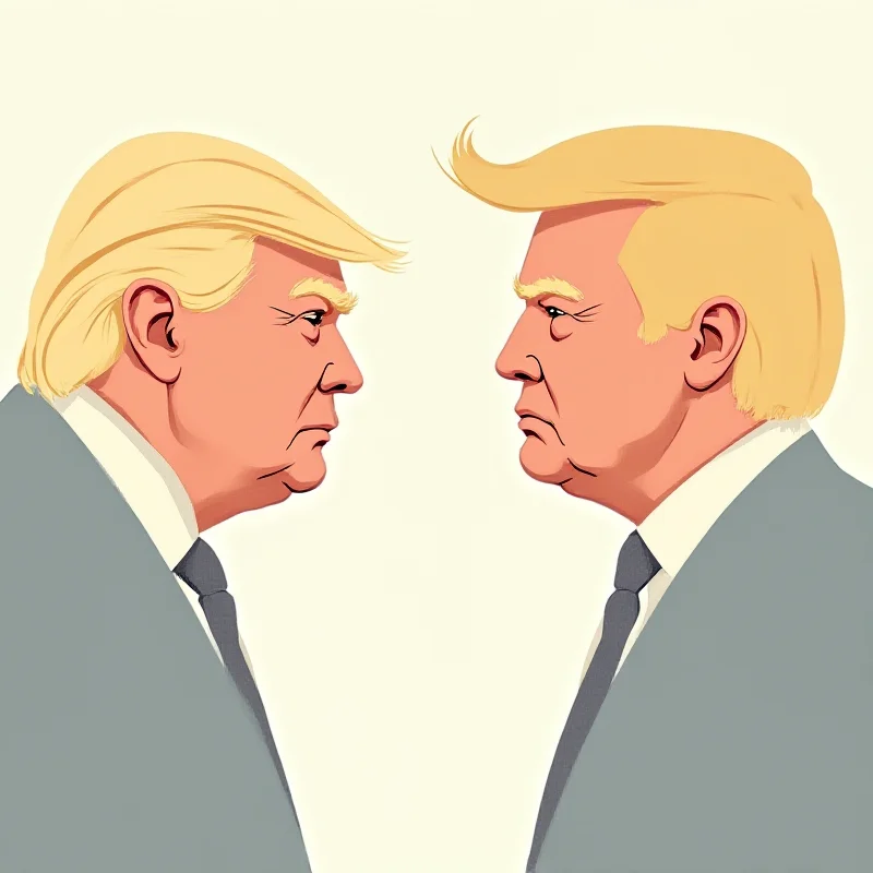 A digital illustration of the world map with Donald Trump and Volodymyr Zelenskyy facing each other.