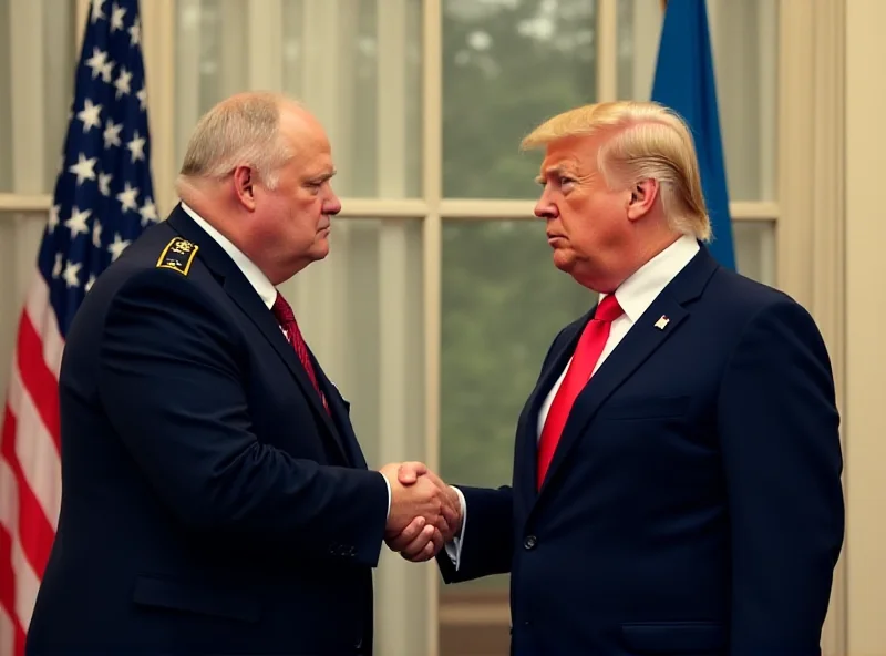 Donald Trump and Volodymyr Zelenskyy meeting at the White House, looking tense and serious