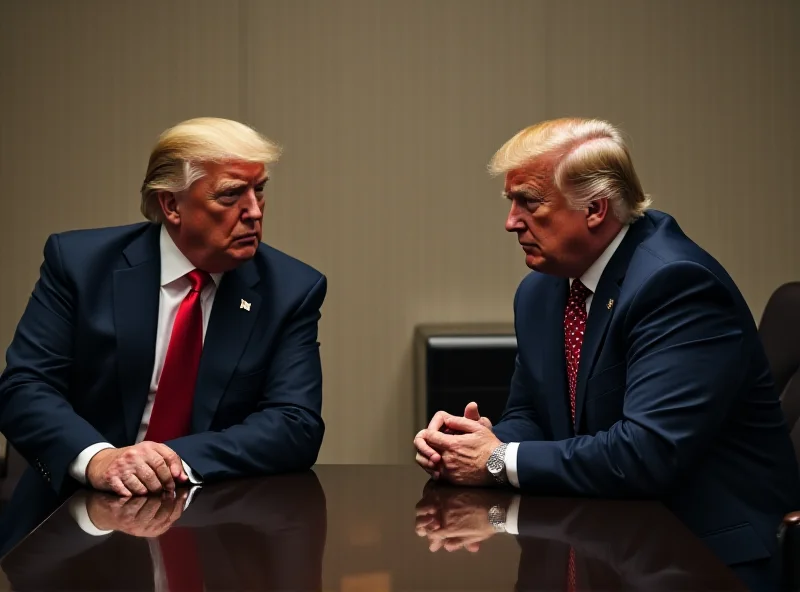 Donald Trump and Volodymyr Zelensky meeting at Trump Tower, looking serious and engaged in conversation.