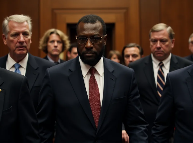 Al Green being escorted from the House chamber