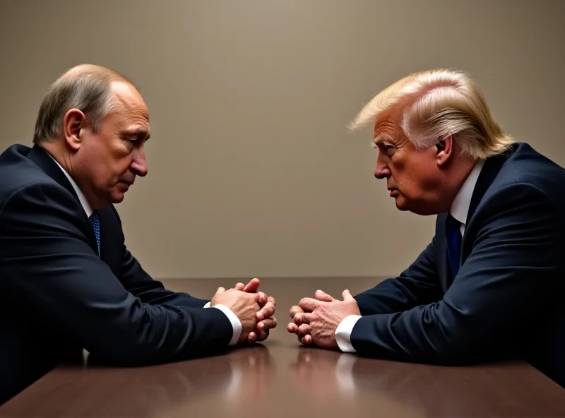 Image of Donald Trump meeting with Vladimir Putin