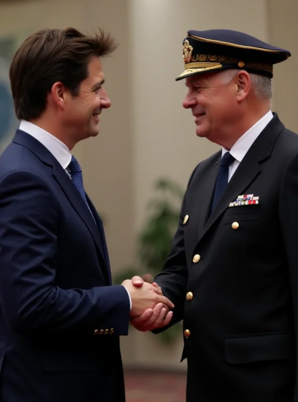 Justin Trudeau shaking hands with Volodymyr Zelenskyy.