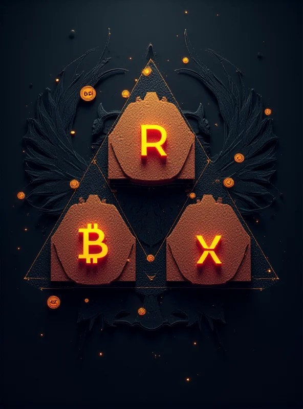 Digital illustration of Bitcoin, XRP, and Solana logos arranged in a triangular formation, with a subtle background suggesting a national reserve.