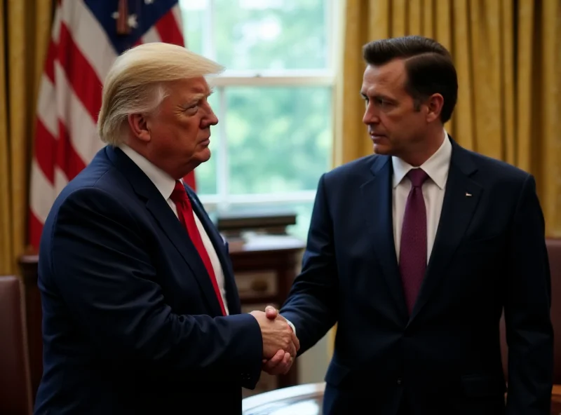 Donald Trump meeting with Volodymyr Zelensky