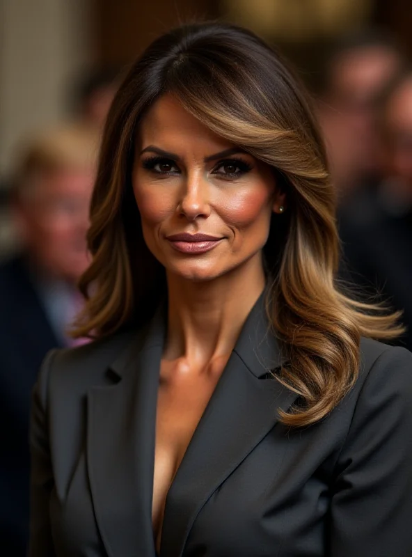 Melania Trump wearing a Dior blazer