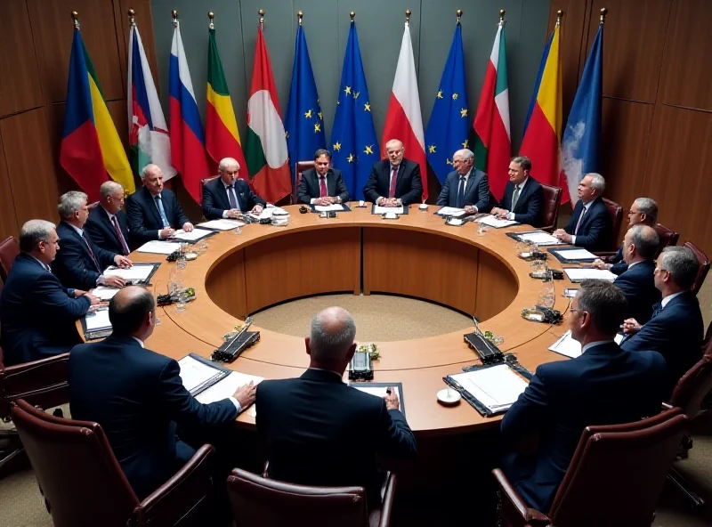 European leaders at a summit in Brussels