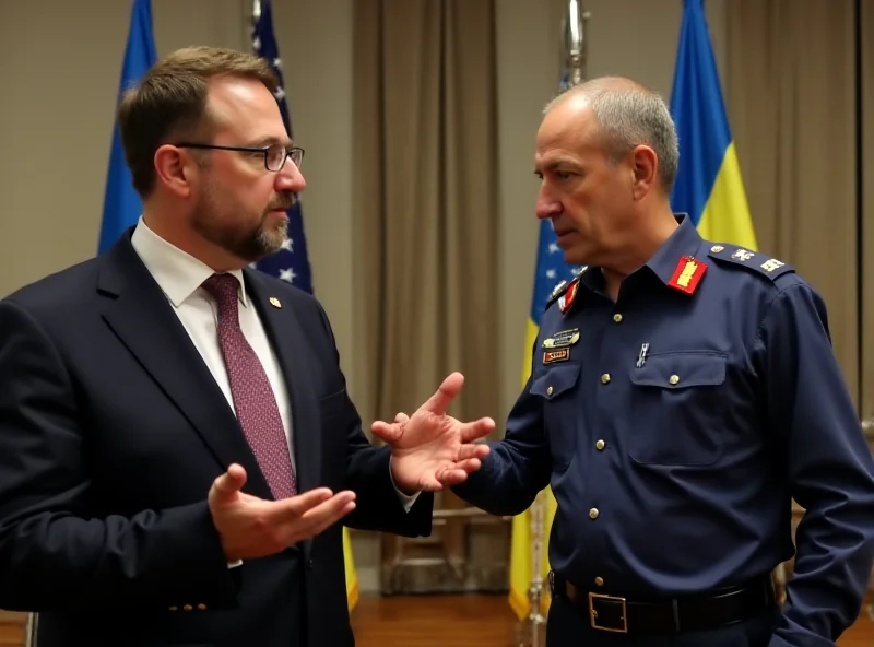 Keith Kellogg and Volodymyr Zelensky in Kyiv