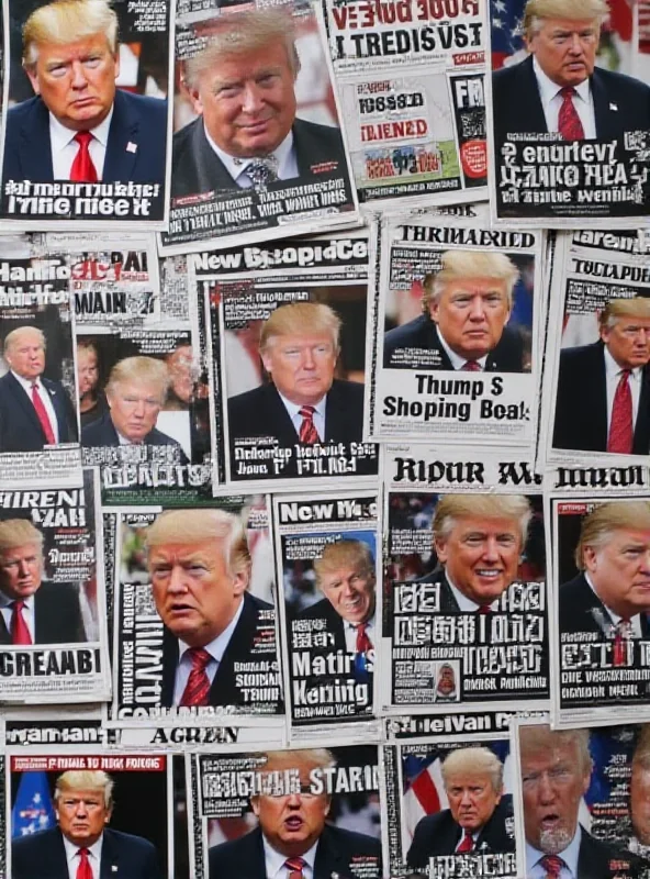 Newspaper headlines about Donald Trump