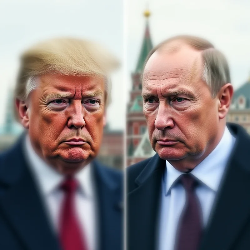 A split image showing Donald Trump and Vladimir Putin, suggesting a growing alliance.